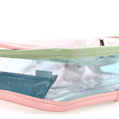 Chanel Lambskin PVC Quilted Mini Coco Splash Flap Blue Green 8 of 9