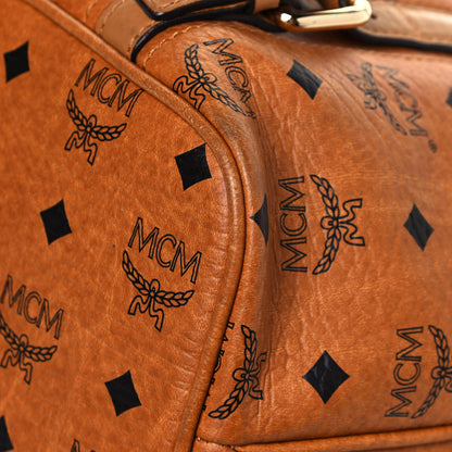 MCM Visetos Medium Essentials Shopper Tote Cognac 8 of 20