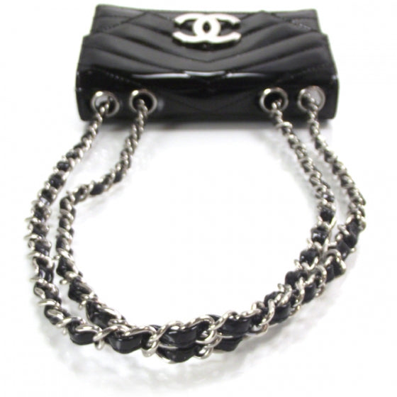 Chanel Patent Small Chevron Flap 5 of 9