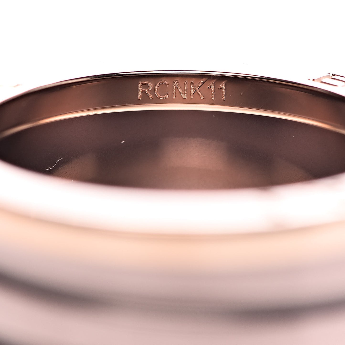 18K Rose Gold Bronze Cermet Roma B.Zero1 Four-Band Ring 58 8.25