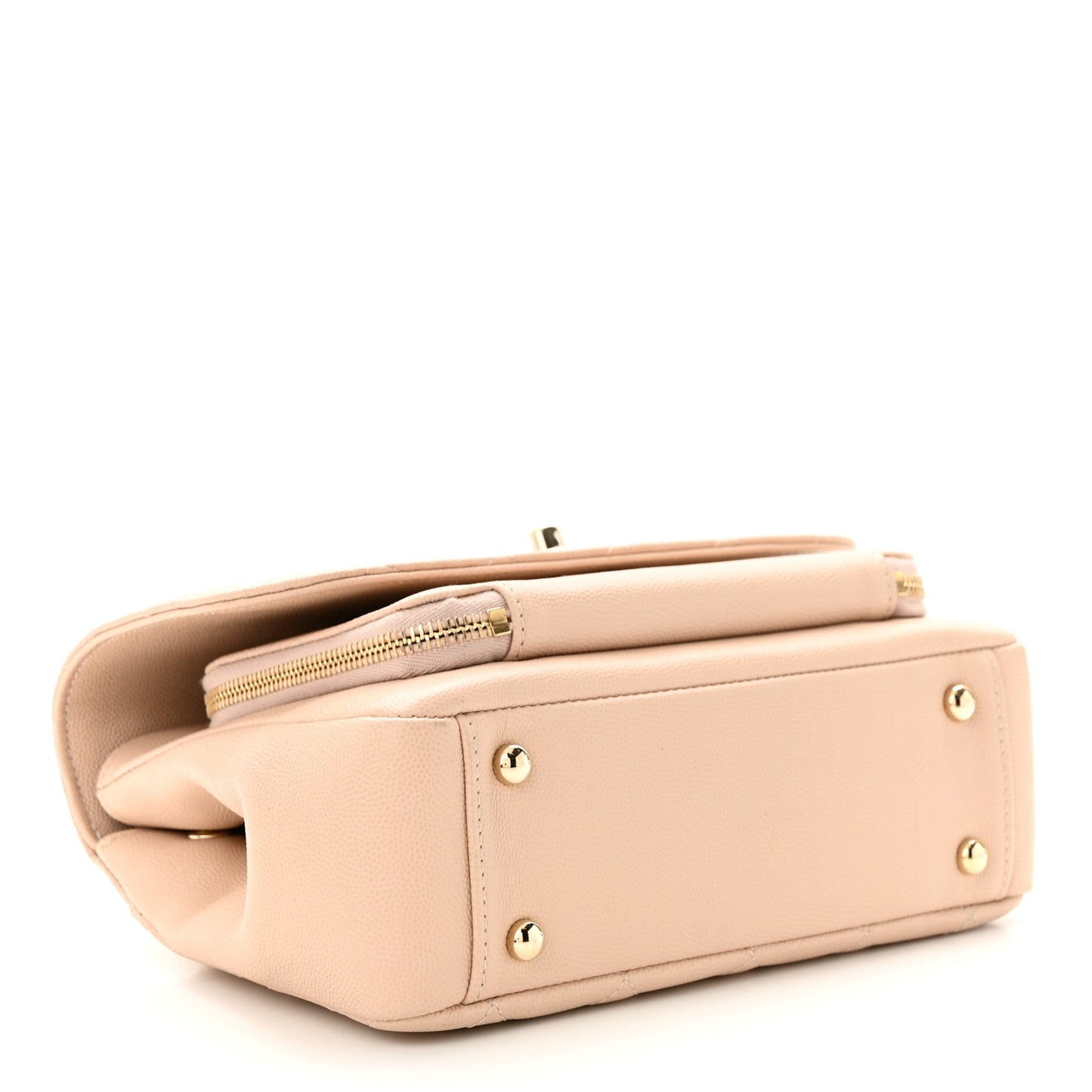 Caviar Quilted Medium Business Affinity Flap Beige