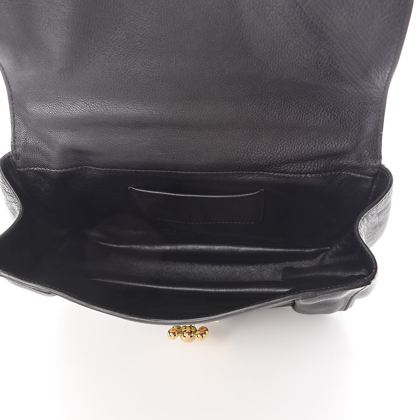 Goatskin Medium Elsie Shoulder Bag Black