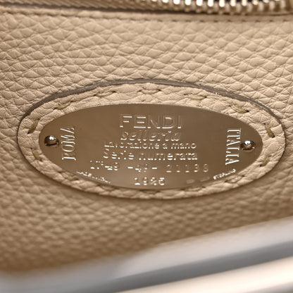 Fendi Cuoio Romano Selleria Bi-Color Medium Peekaboo Iconic Satchel Asfalto Latte 7 of 11