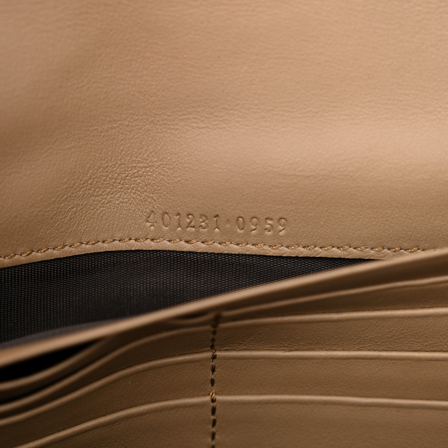 GG Supreme Monogram Mini Dionysus Chain Wallet Beige Taupe