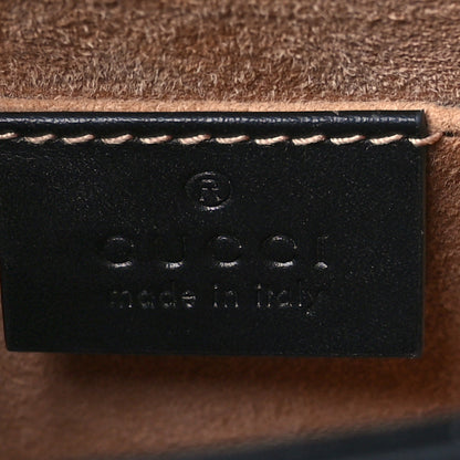 Gucci Calfskin Mini Sylvie Chain Shoulder Bag Black 6 of 10