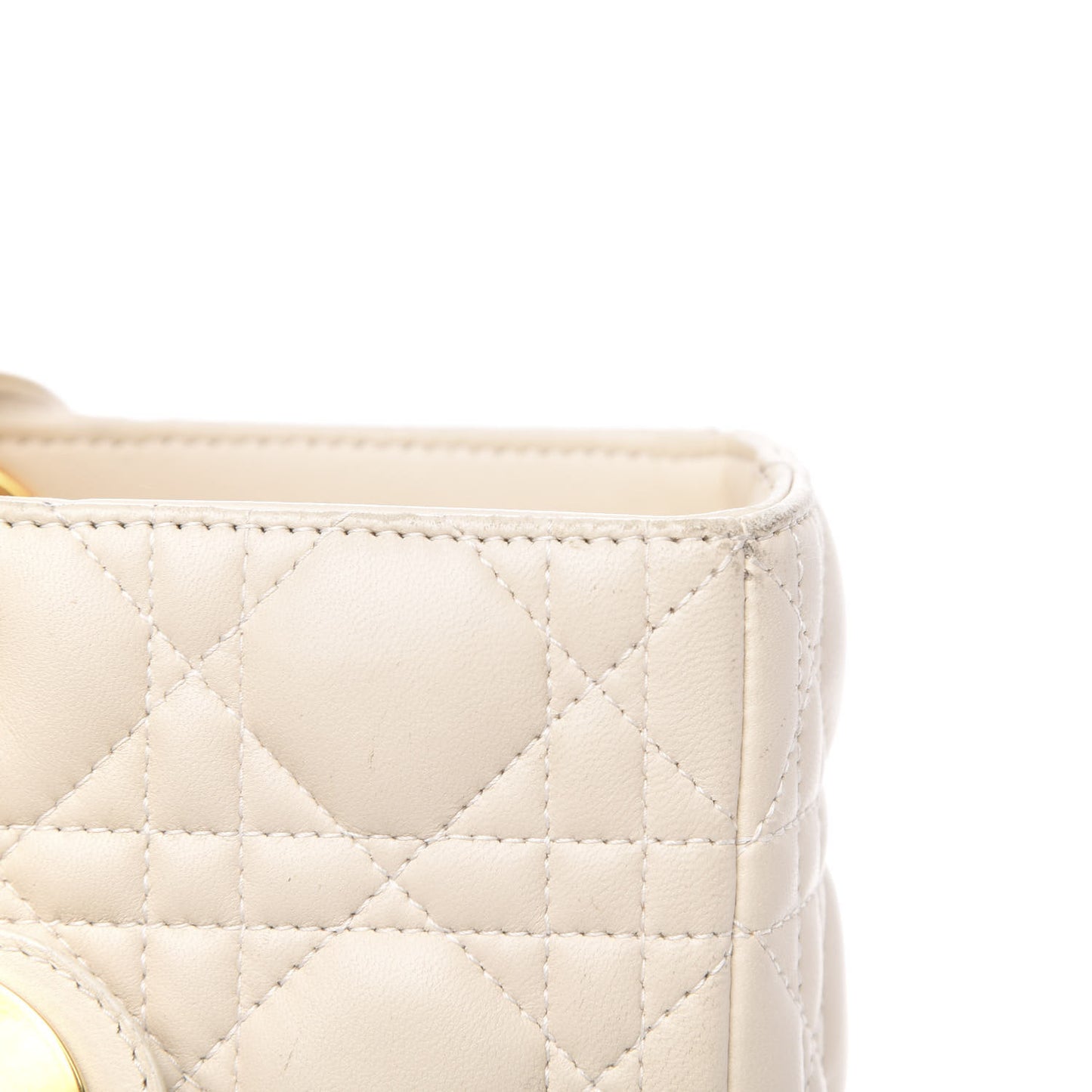 Lambskin Cannage Large Lady Dior Light Beige