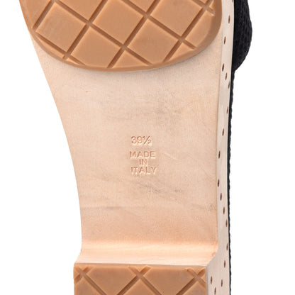 Chanel Wood Mesh CC Mules 39.5 Black 8 of 10