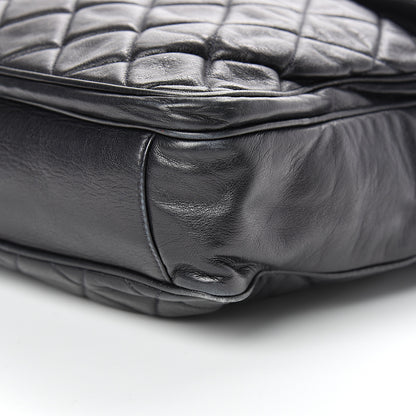 Chanel Lambskin Quilted CC Shoulder Bag Navy 9 of 16