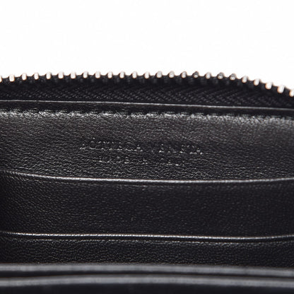 Bottega Veneta Nappa Intrecciato Zip Around Coin Purse Black 6 of 7