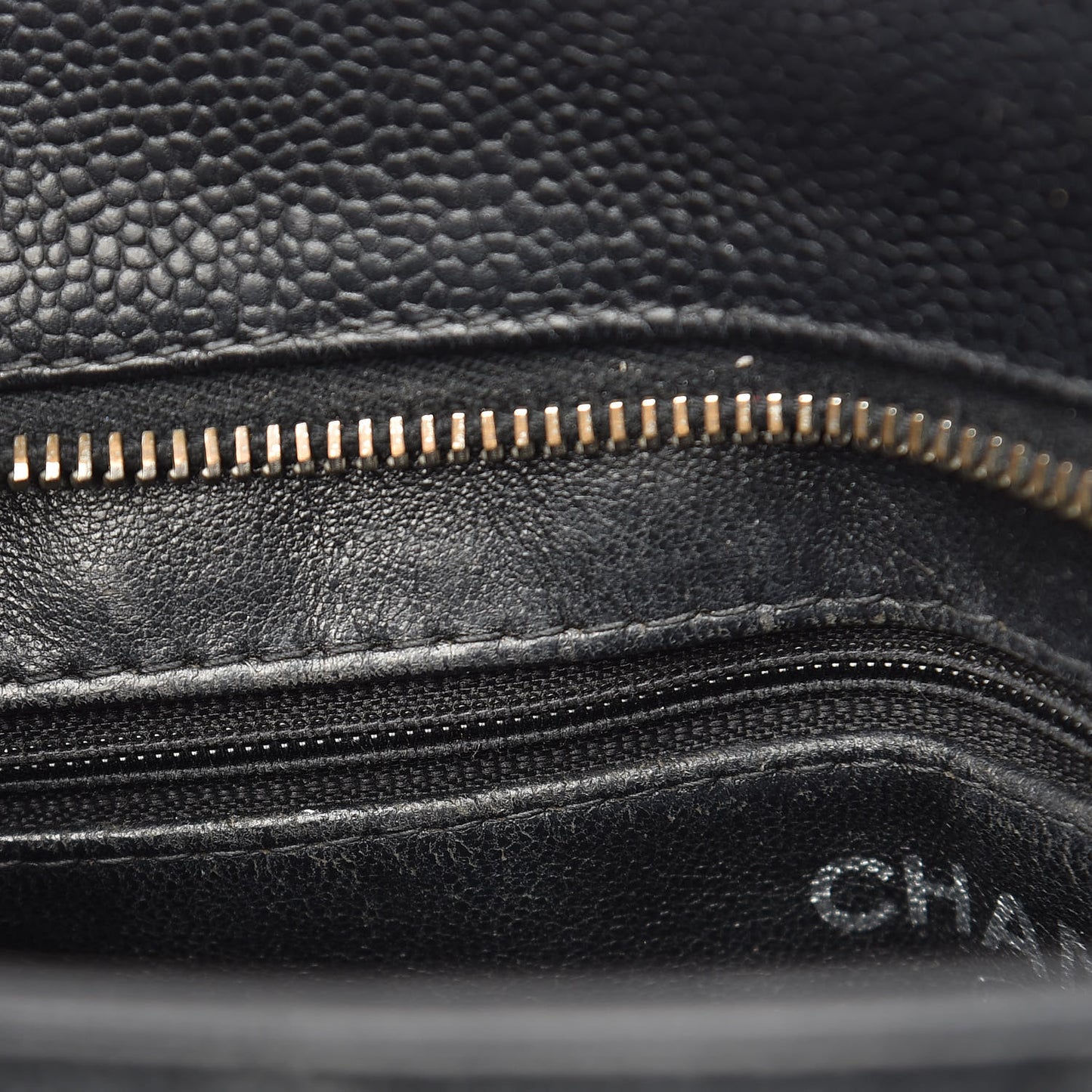 Caviar Quilted Medallion Tote Black