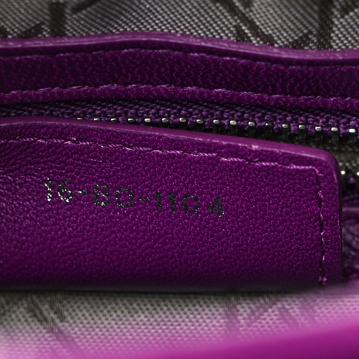 Christian Dior Lambskin Cannage Medium Lady Dior Purple 7 of 10