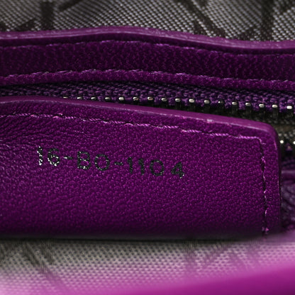 Christian Dior Lambskin Cannage Medium Lady Dior Purple 7 of 10