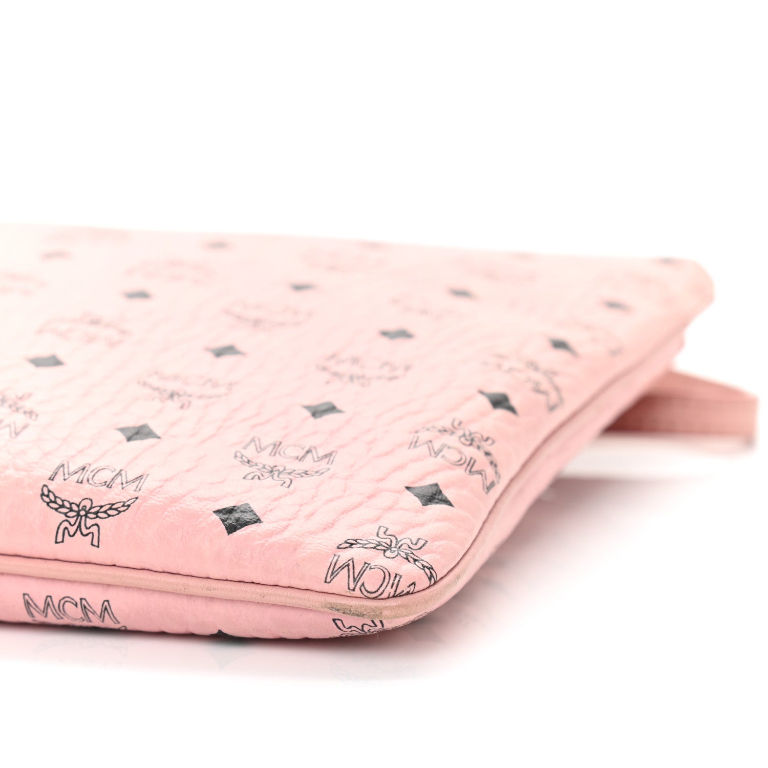 MCM Visetos Medium Crossbody Pouch Soft Pink 1060366 – FASHIONPHILE
