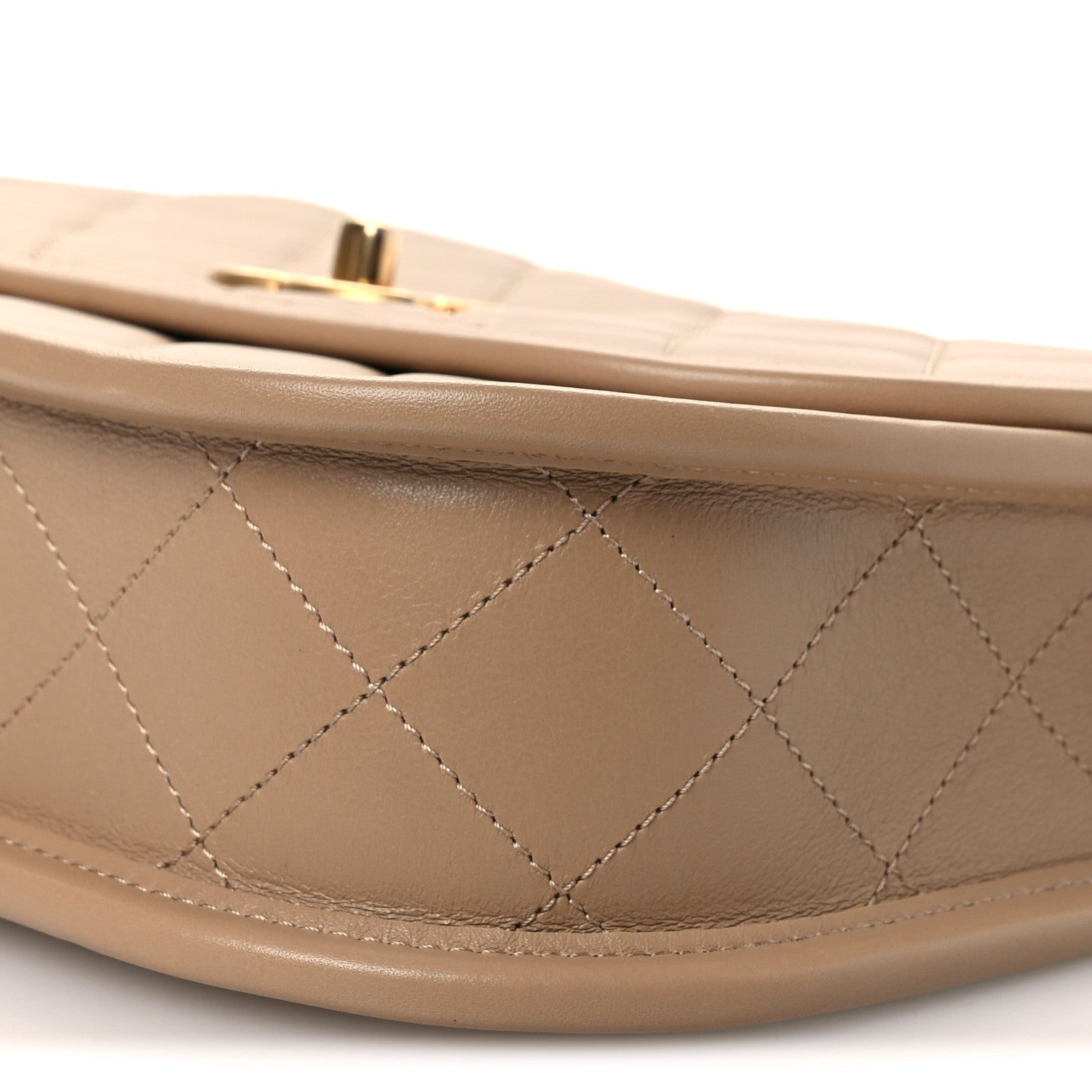 Chanel Calfskin Quilted Small Messenger Flap Beige 10 of 11