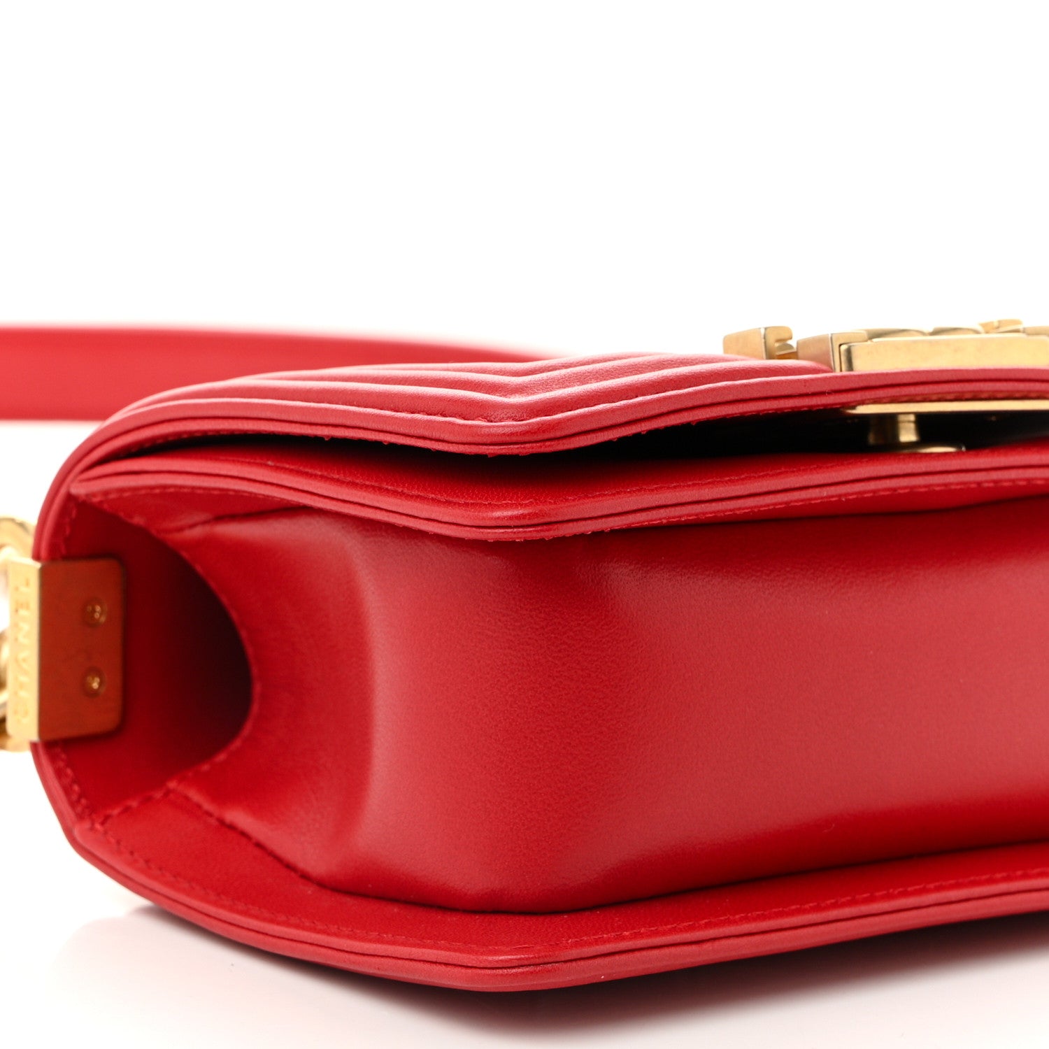 Chanel Lambskin Quilted Mini Boy Flap Red 9 of 11