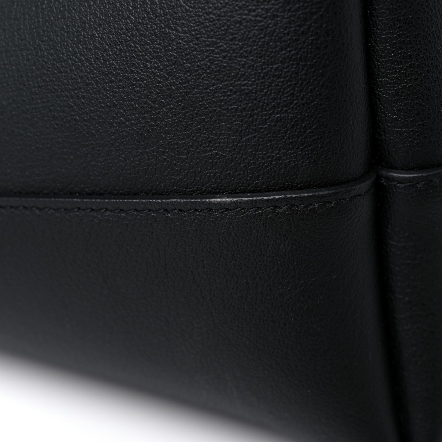 Calfskin Large Shopping Tote Black