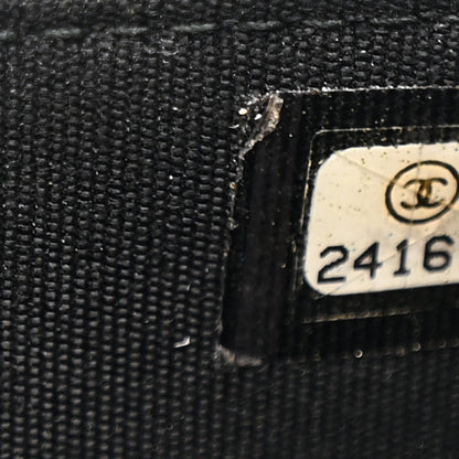 Chanel Crumpled Calfskin Quilted Wallet On Chain WOC So Black 8 of 17