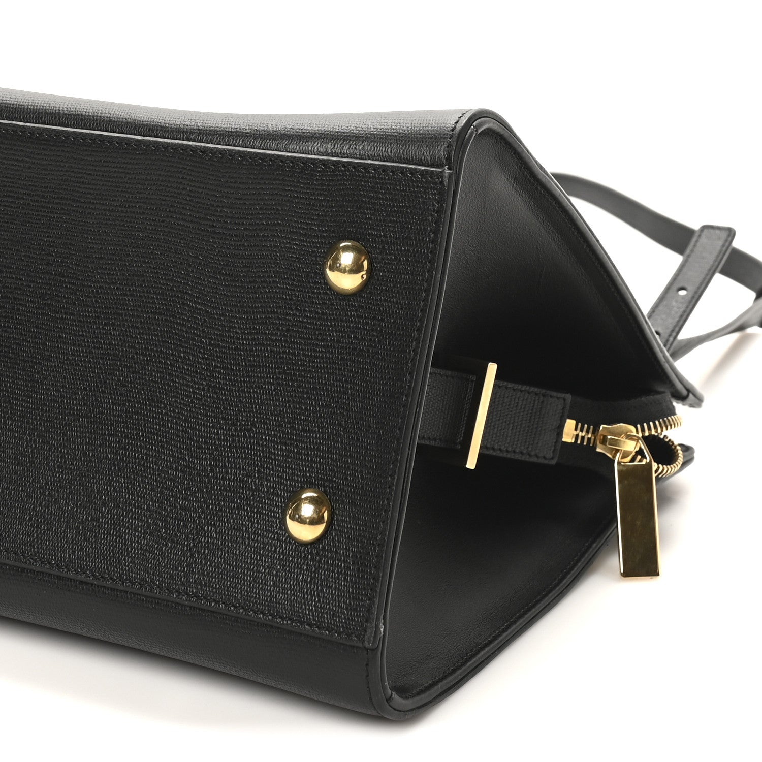 Saint Laurent Textured Calfskin Medium Classic Y Cabas Black 9 of 9