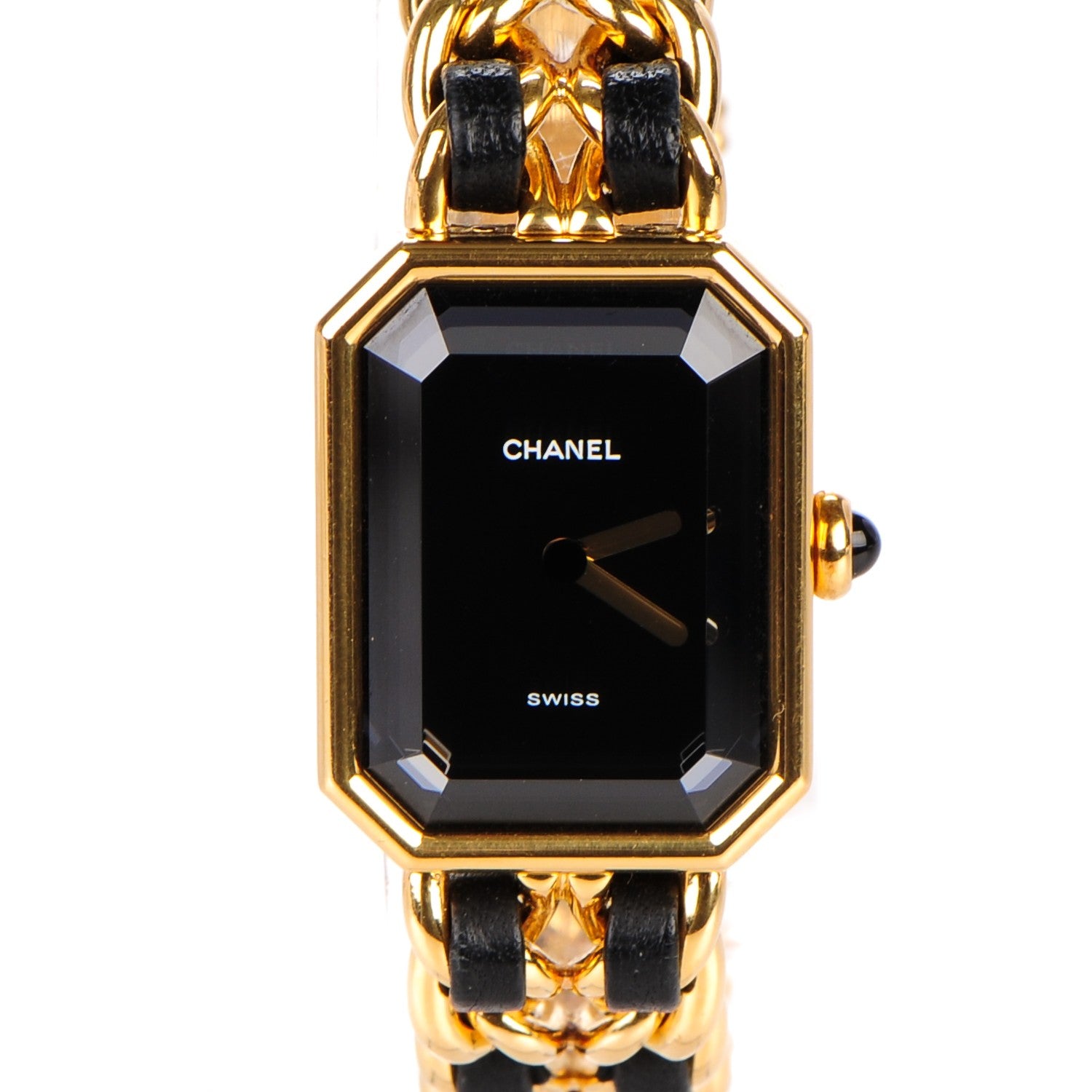 Chanel Stainless Steel Lambskin 20mm Chain Premiere Quartz Watch Gold M 1 of 8
