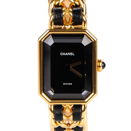 Chanel Stainless Steel Lambskin 20mm Chain Premiere Quartz Watch Gold M 1 of 8