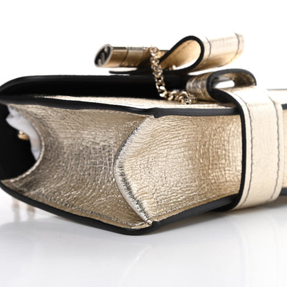 Chloe Metallic Textured Calfskin Aby Convertible Chain Shoulder Bag Gold 9 of 11