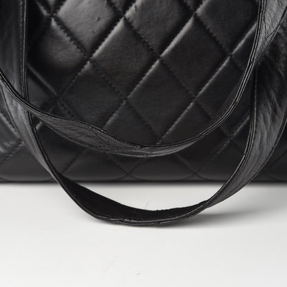 Chanel Lambskin Quilted CC Shopping Tote Black 13 of 16