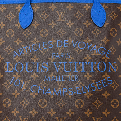 Louis Vuitton Monogram Articles de Voyage Ikat Neverfull GM Grand Blue 7 of 11