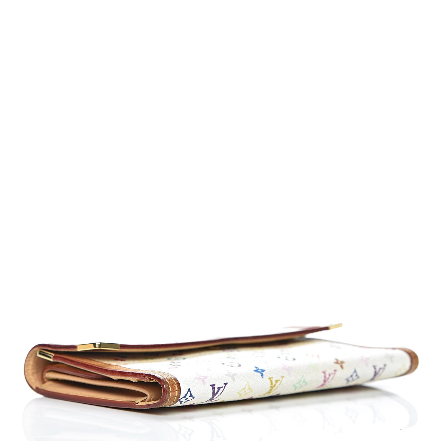 Louis Vuitton Monogram Multicolor Porte Tresor International Wallet White 4 of 18