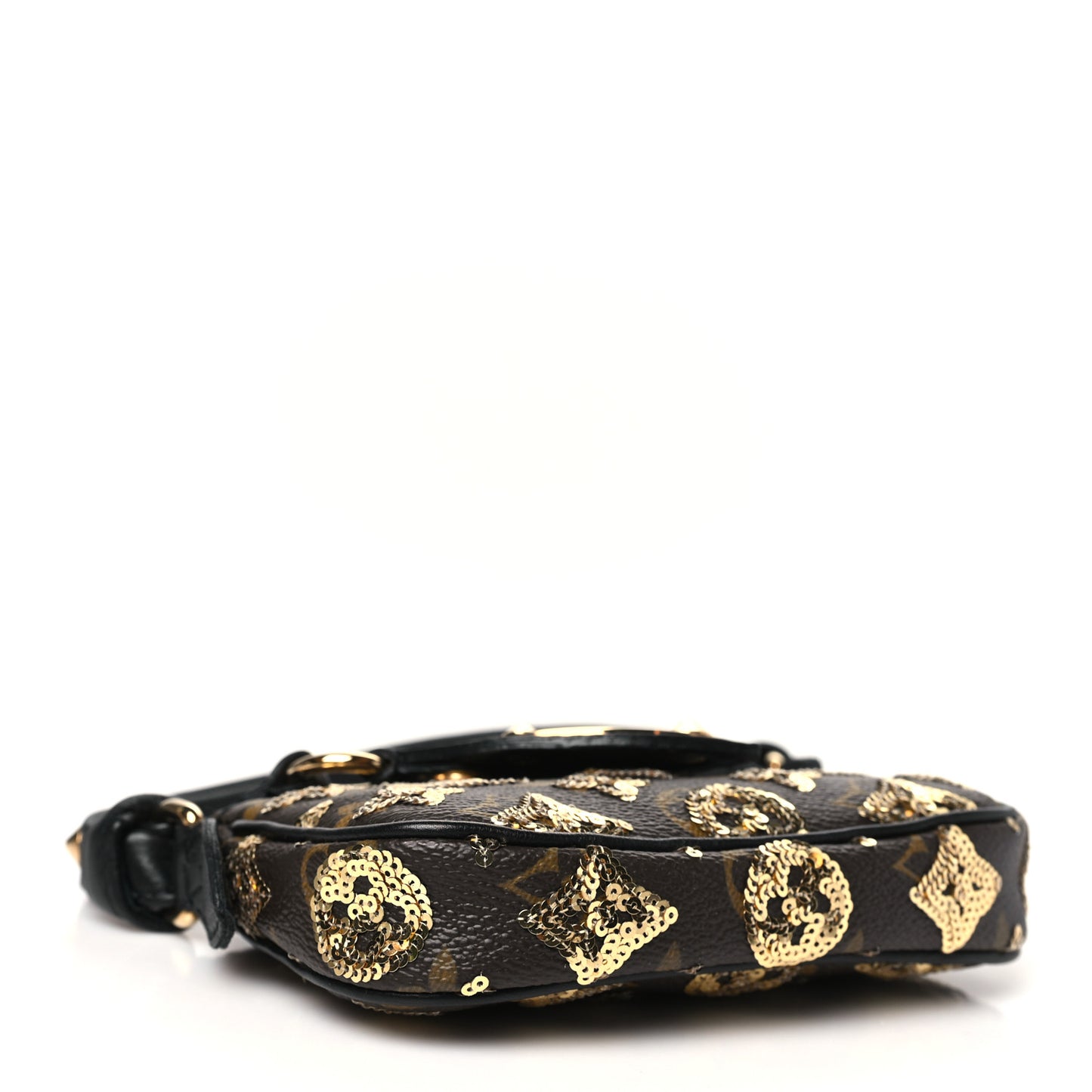 Monogram Sequins Eclipse Mini Pochette Gold