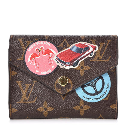 Louis Vuitton Monogram World Tour Victorine Wallet 1 of 8