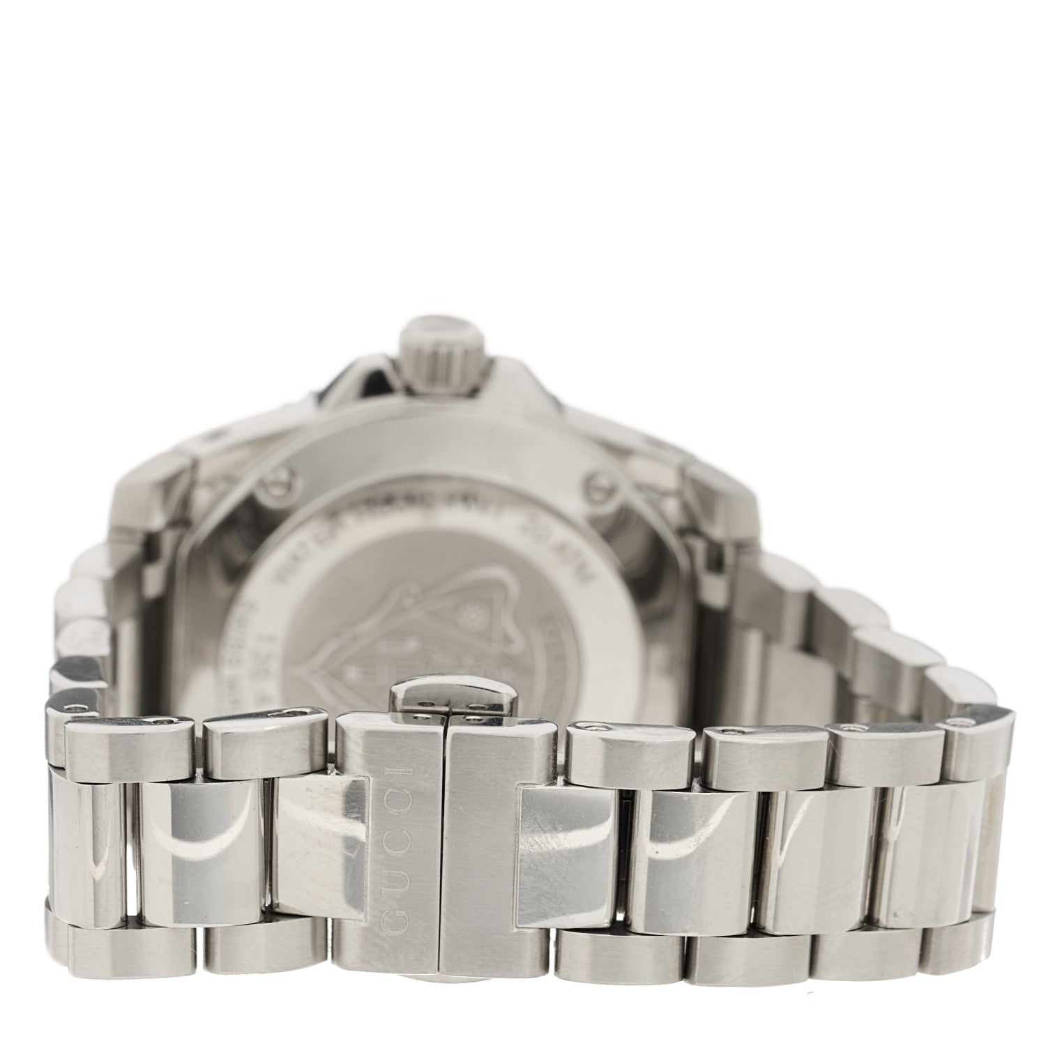 Gucci Stainless Steel 32mm Dive Quartz Watch White 3 of 5
