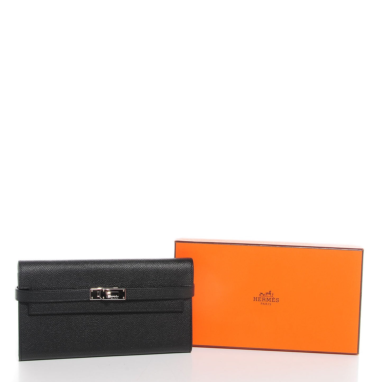 Epsom Kelly Longue Wallet Black