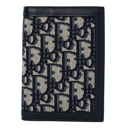 Christian Dior Calfskin Oblique Passport Holder Blue 1 of 9