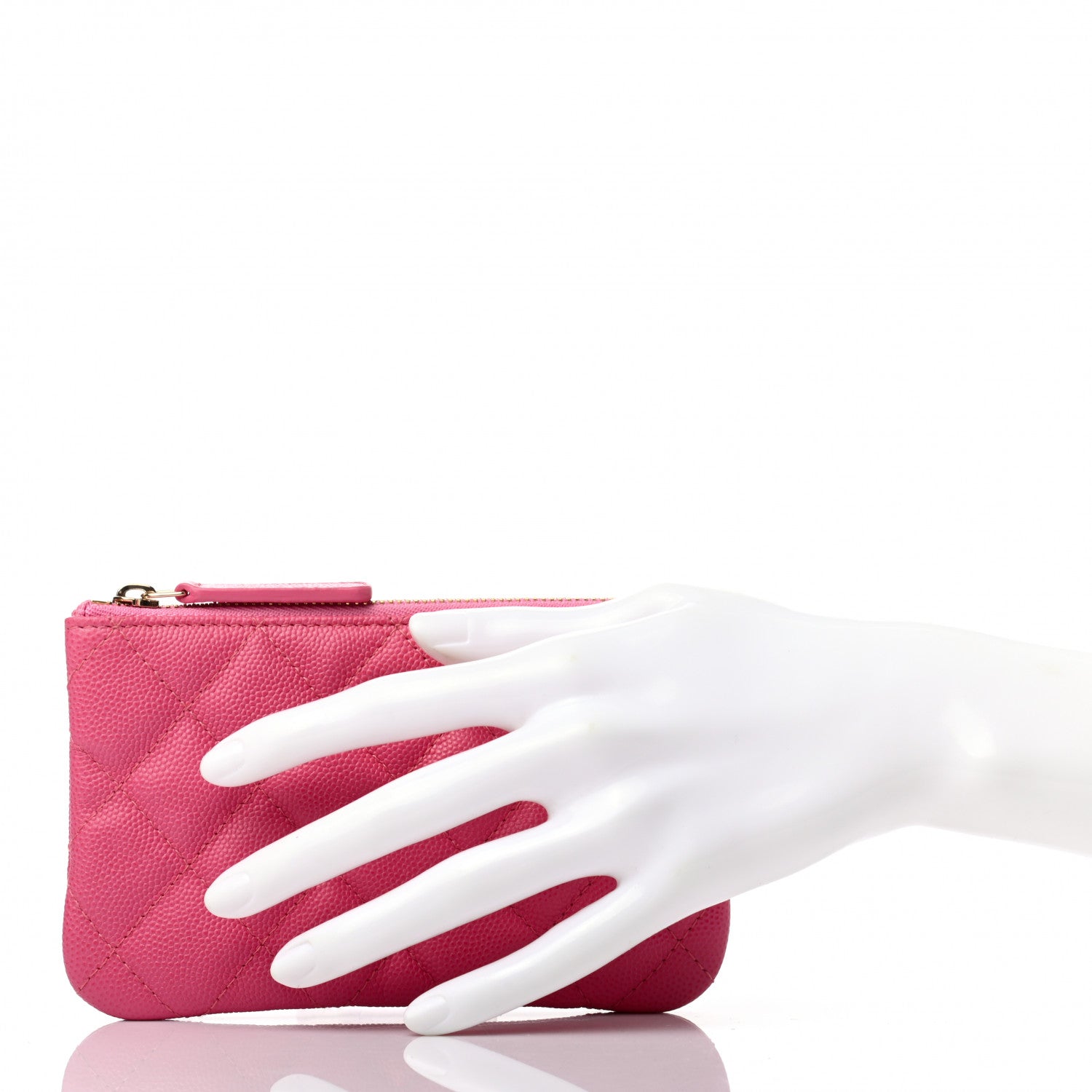 Chanel Caviar Quilted Small Cosmetic Case Pink 2 of 7