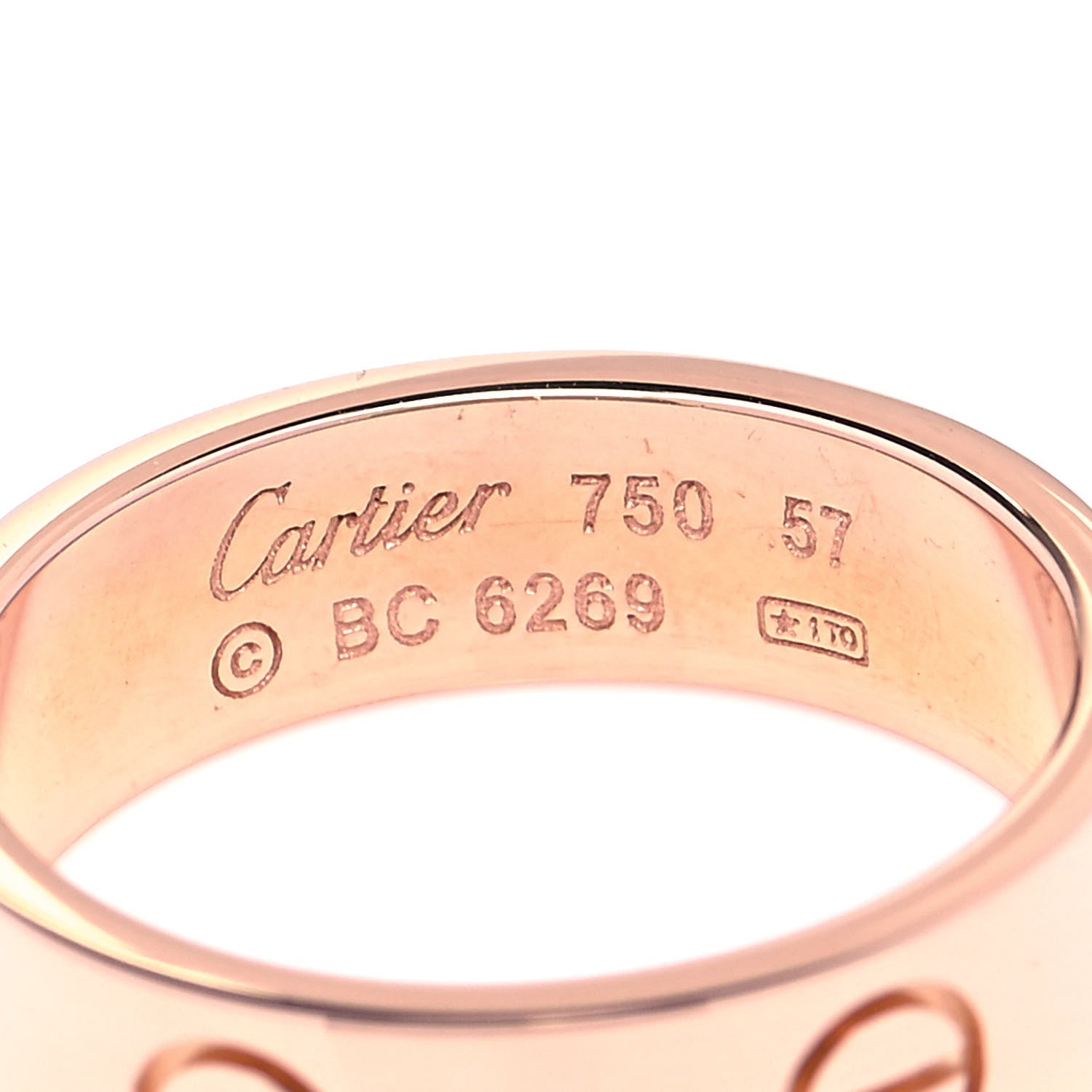 Cartier 18K Pink Gold 6mm LOVE Ring 57 8 4 of 5