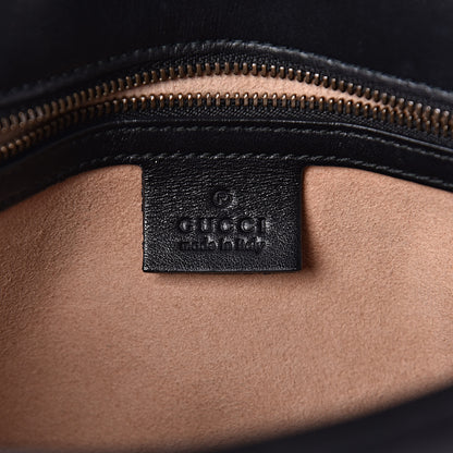 Gucci Calfskin Matelasse Small GG Marmont Shoulder Bag Black 6 of 16
