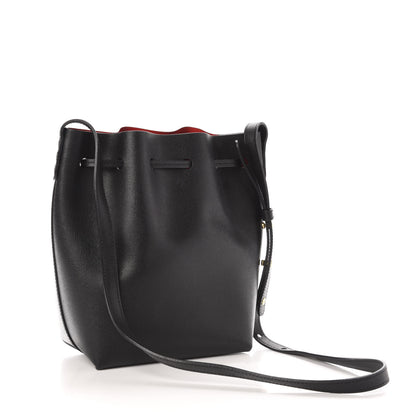 Mansur Gavriel Saffiano Mini Bucket Bag Black Flamma 3 of 9