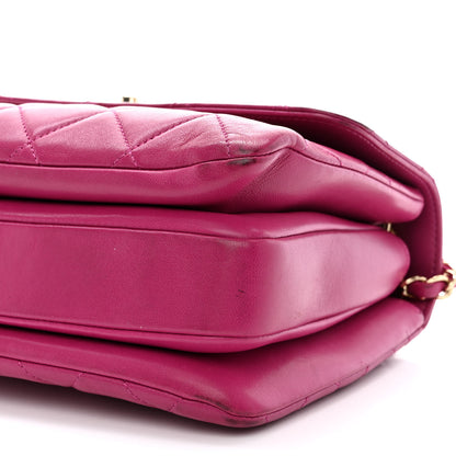 Chanel Lambskin Quilted Small Trendy CC Flap Dual Handle Bag Dark Pink 10 of 12