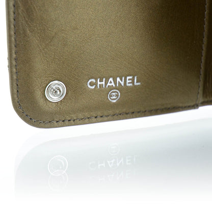 Chanel Distressed Calfskin Paris New York PNY Wallet 7 of 9