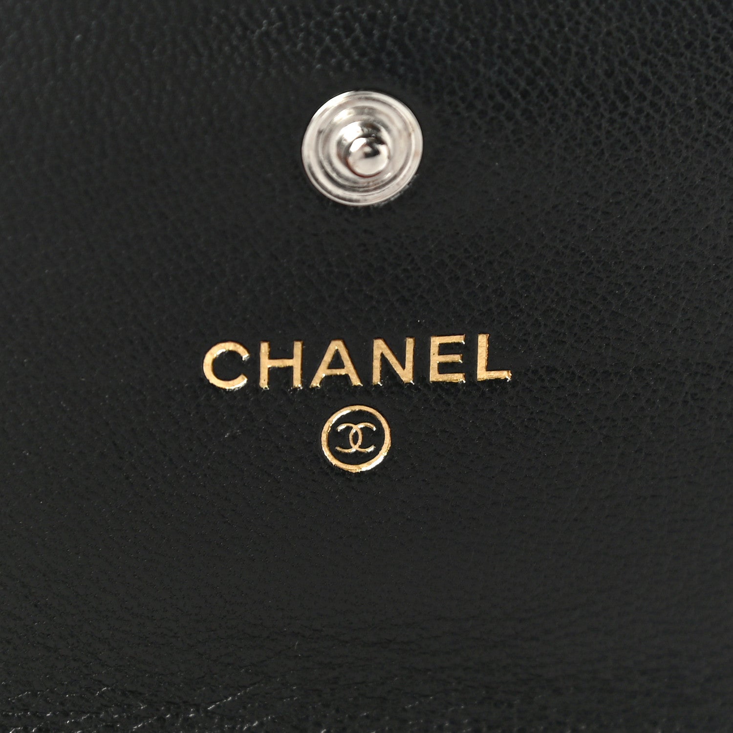 Chanel Lambskin Quilted Chanel 19 Flap Wallet Black 6 of 14