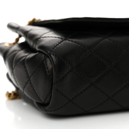Saint Laurent Lambskin Quilted Monogram Mini Nolita Black 9 of 10