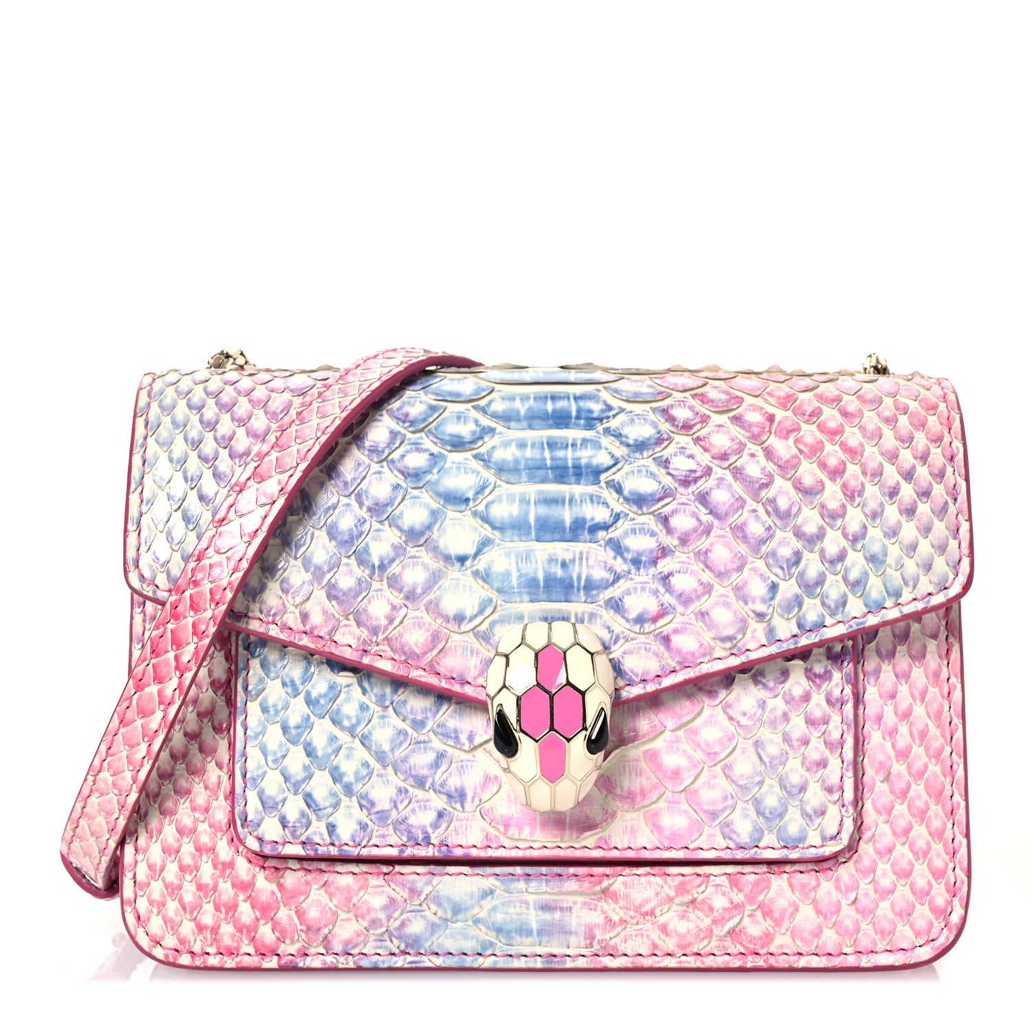 Bulgari Calfkin Snakeskin Serpenti Forever Shoulder Bag Bag Rainbow 1 of 14