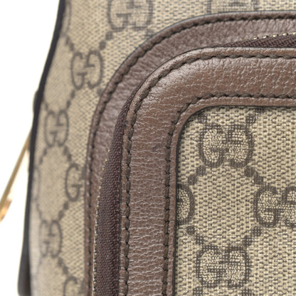 Gucci GG Supreme Monogram Calfskin Web Small Ophidia Day Backpack Beige Ebony New Acero 9 of 14