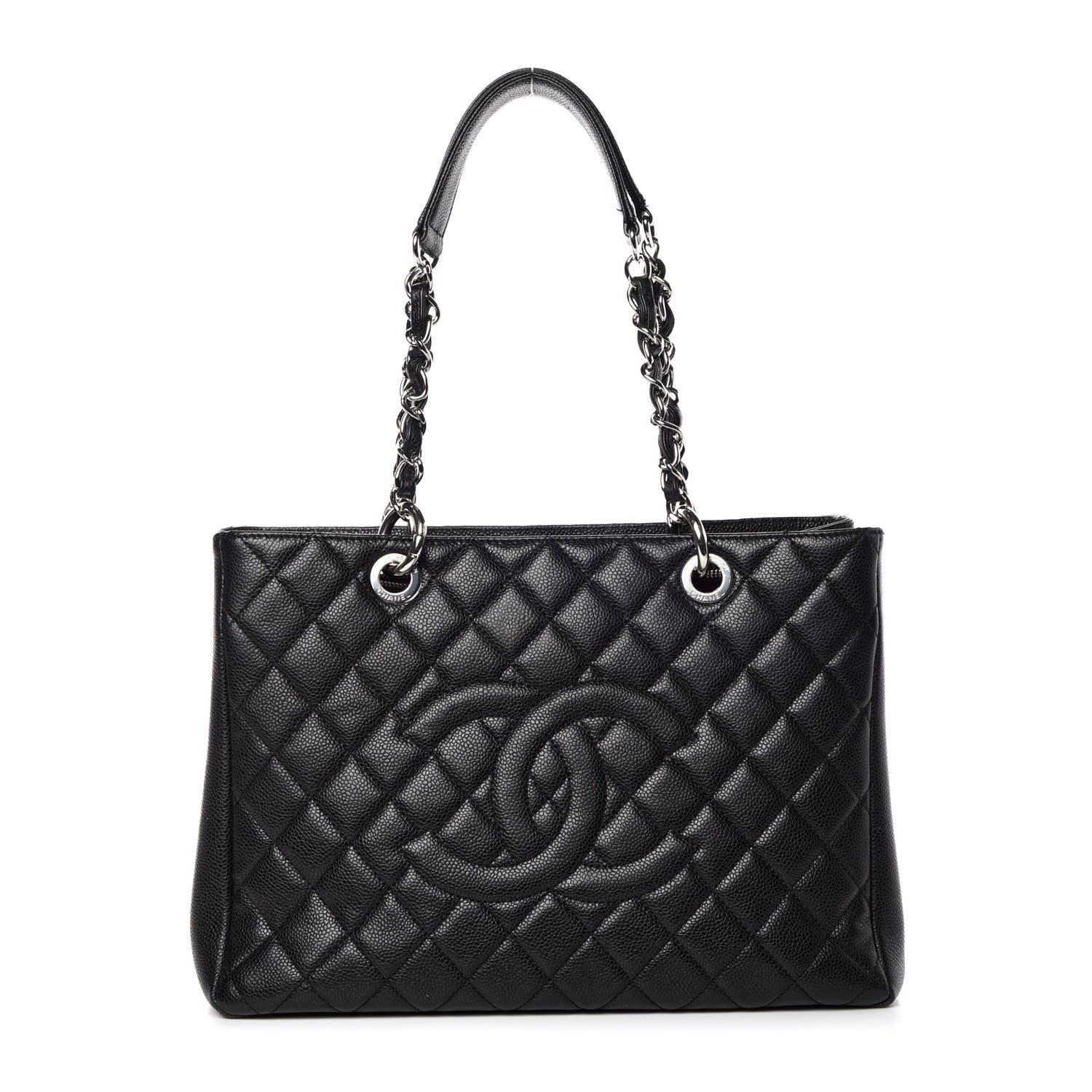 Chanel Caviar Quilted Grand Shopping Tote GST Black 1 of 13