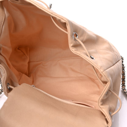 Chanel Grained Calfskin Stitched Braided With Style Backpack Beige 5 of 10