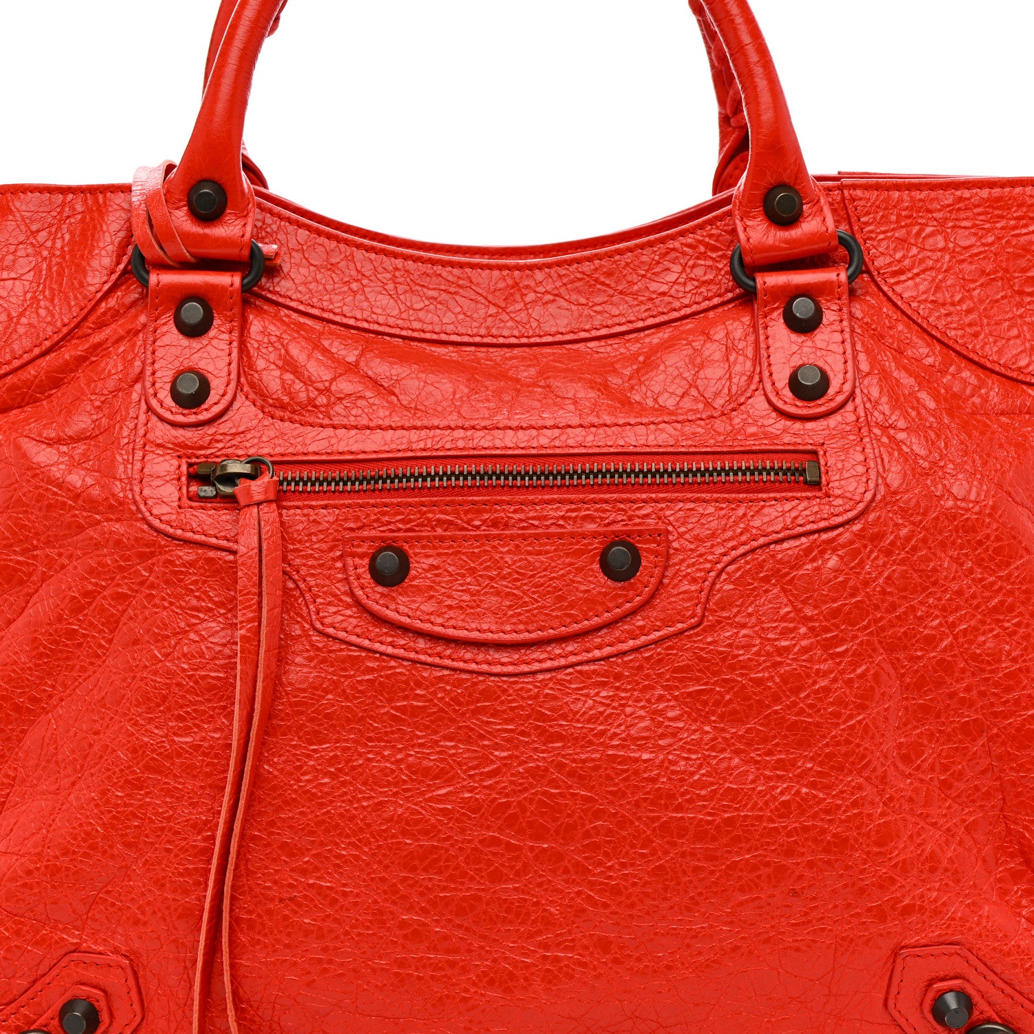 Balenciaga Agneau Classic Hardware Velo Rouge Coquelicot Rouge Braise 9 of 11