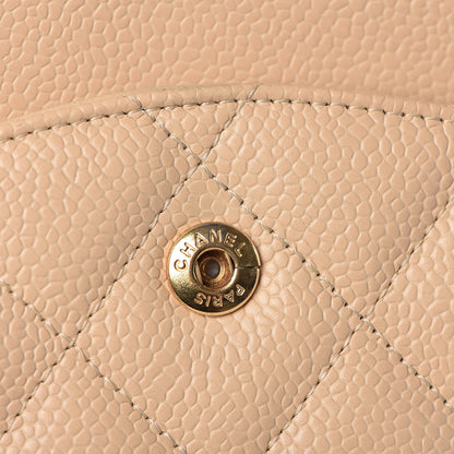 Chanel Caviar Quilted Jumbo Double Flap Light Beige 16 of 26