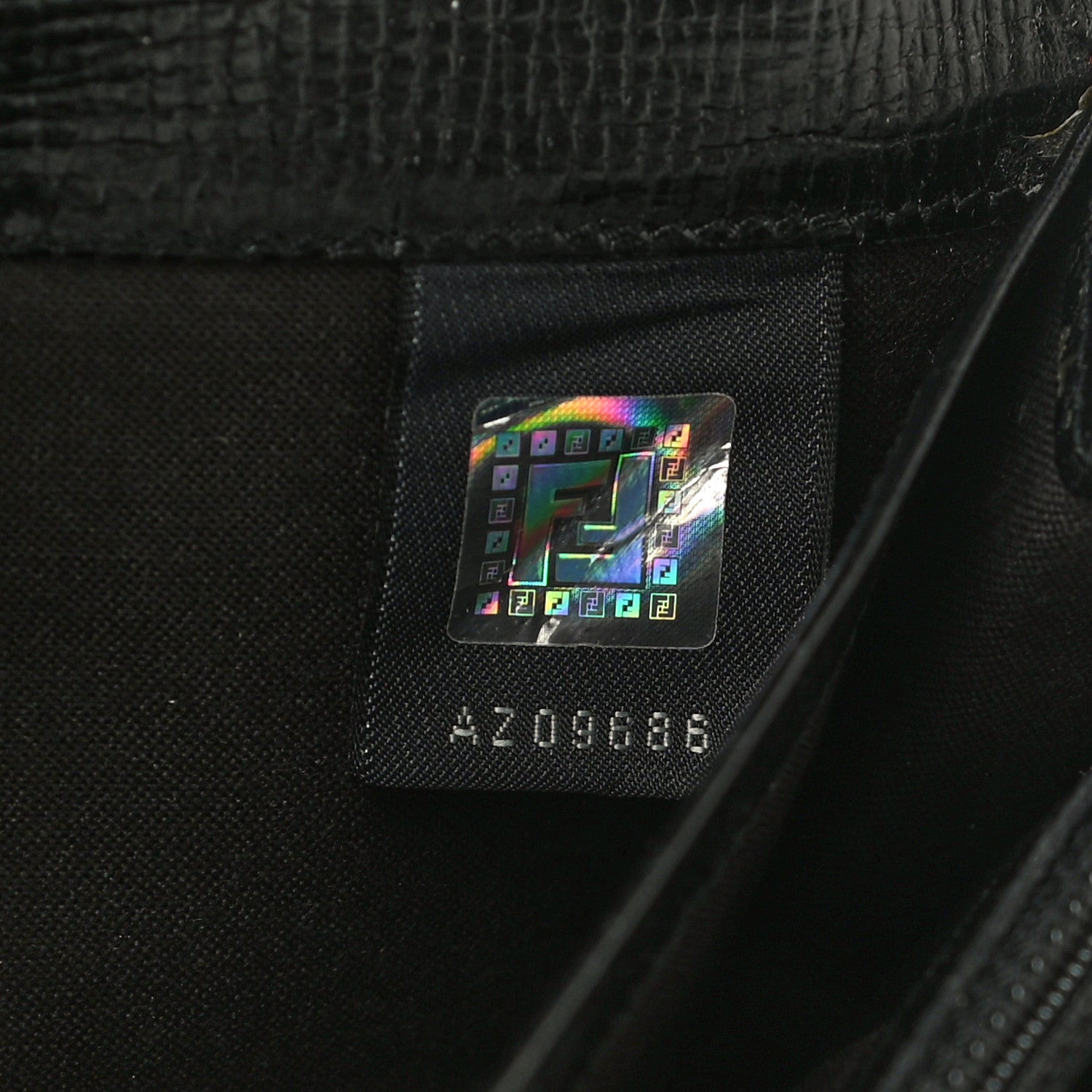 Fendi Zucca Spalmati FF Multicolor Continental Wallet Black 6 of 14
