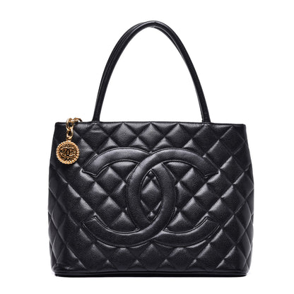 Chanel Caviar Quilted Medallion Tote Black 1 of 10