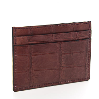 Gucci Crocodile Card Holder Chardonnay 2 of 6